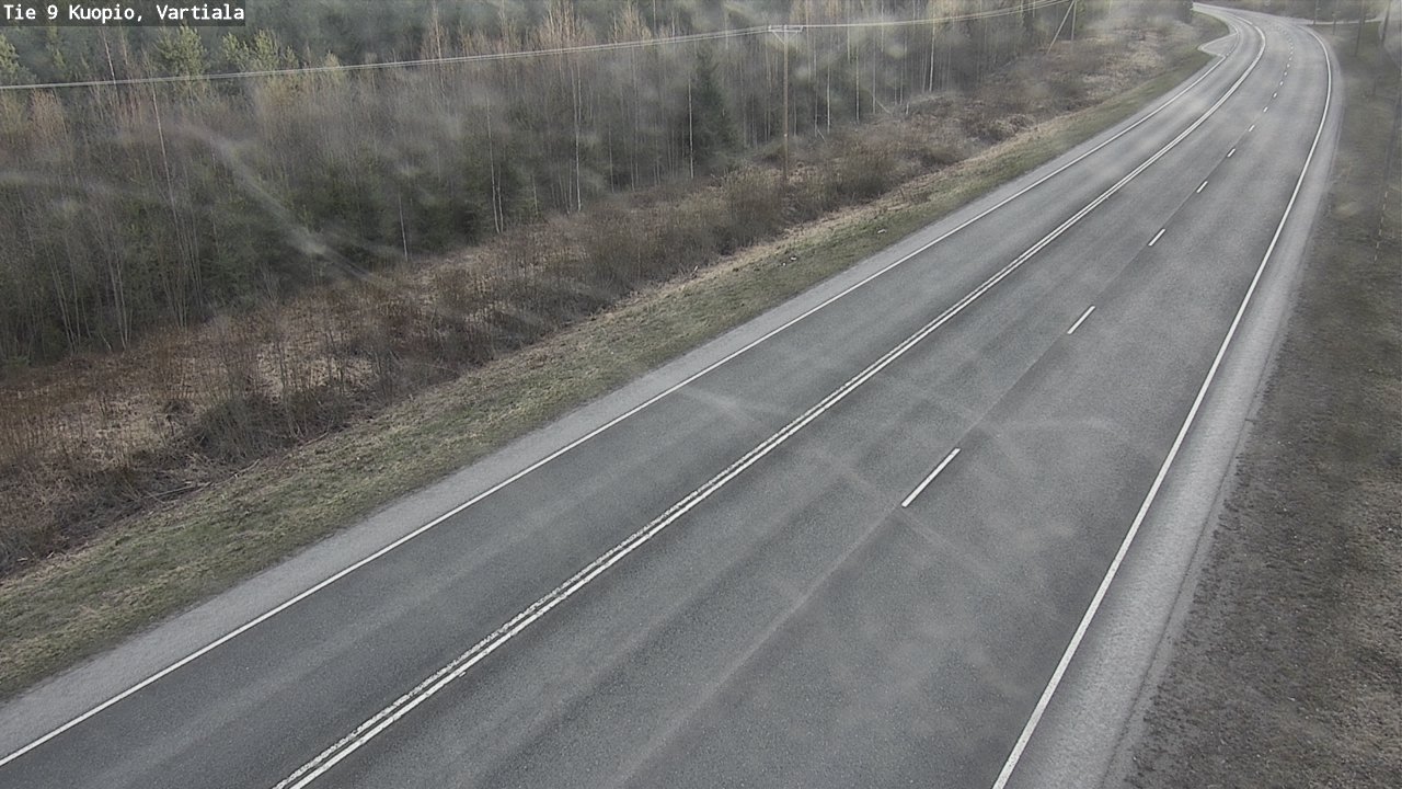 Weather Camera Image Väg 9 Kuopio, Vartiala, Kuopio, Pohjois-Savo