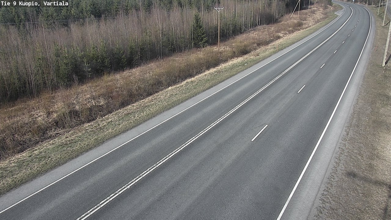 Weather Camera Image Road 9 Kuopio, Vartiala, Kuopio, Pohjois-Savo