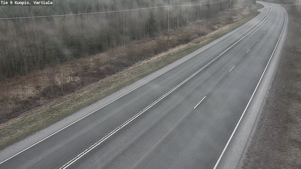 Weather Camera Image Väg 9 Kuopio, Vartiala, Kuopio, Pohjois-Savo