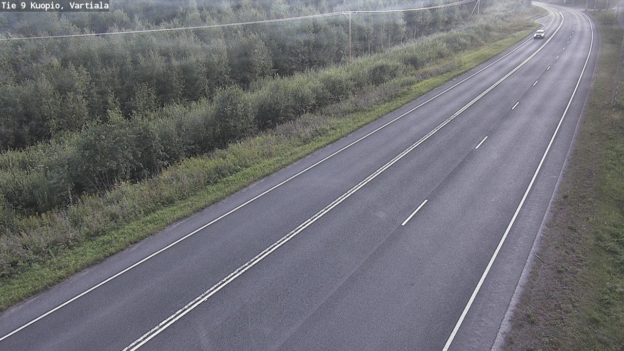 Weather Camera Image Väg 9 Kuopio, Vartiala, Kuopio, Pohjois-Savo