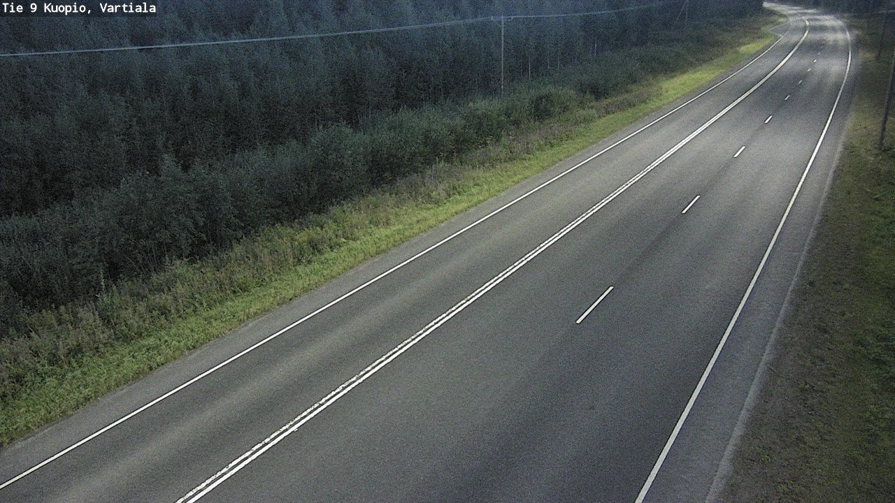 Weather Camera Image Väg 9 Kuopio, Vartiala, Kuopio, Pohjois-Savo