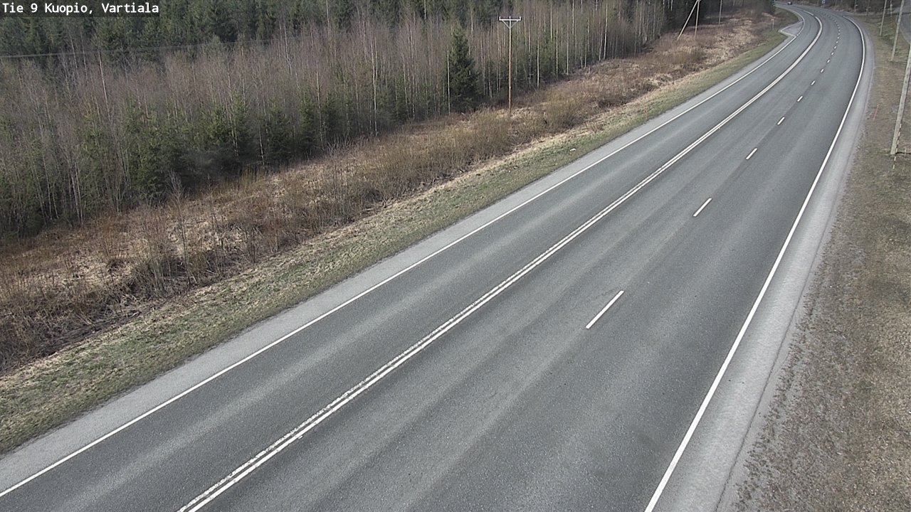 Weather Camera Image Road 9 Kuopio, Vartiala, Kuopio, Pohjois-Savo
