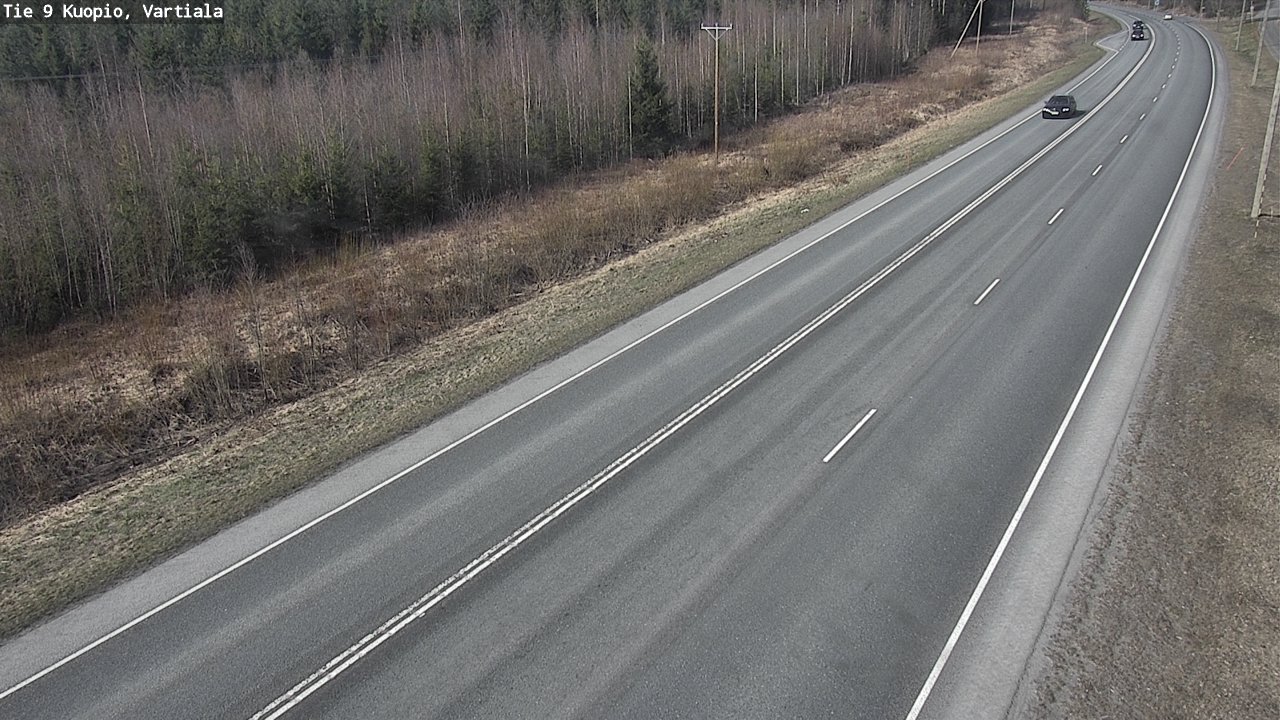 Weather Camera Image Väg 9 Kuopio, Vartiala, Kuopio, Pohjois-Savo