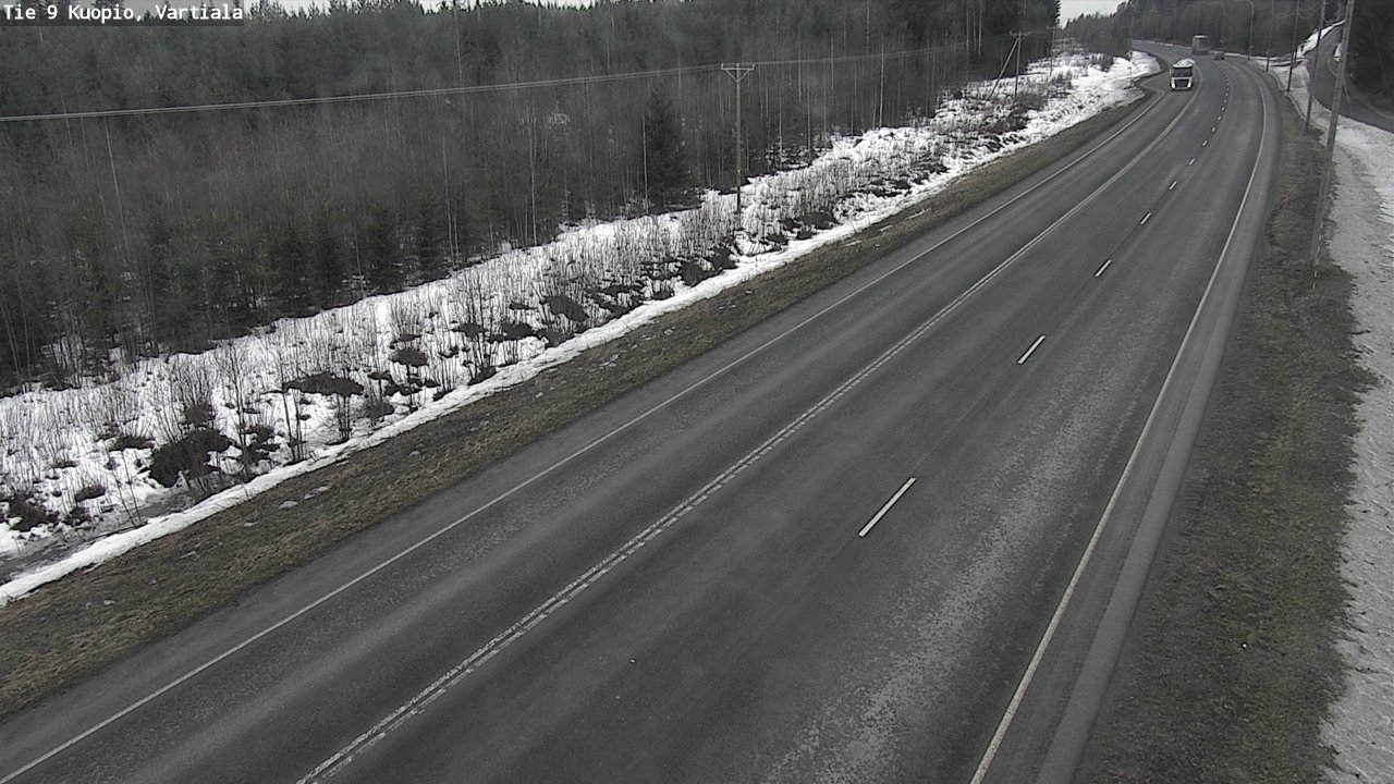 Weather Camera Image Road 9 Kuopio, Vartiala, Kuopio, Pohjois-Savo