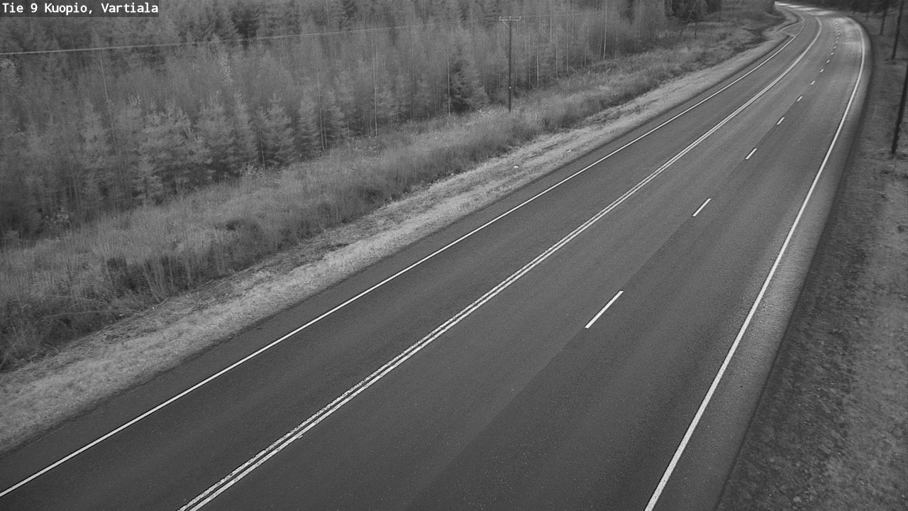 Weather Camera Image Väg 9 Kuopio, Vartiala, Kuopio, Pohjois-Savo