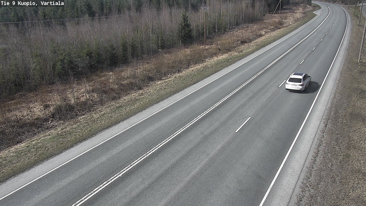 Weather Camera Image Väg 9 Kuopio, Vartiala, Kuopio, Pohjois-Savo