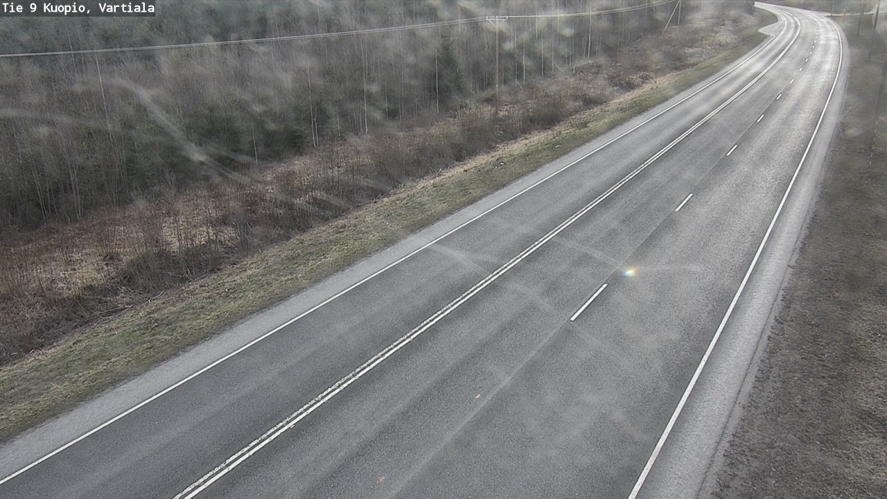 Weather Camera Image Väg 9 Kuopio, Vartiala, Kuopio, Pohjois-Savo