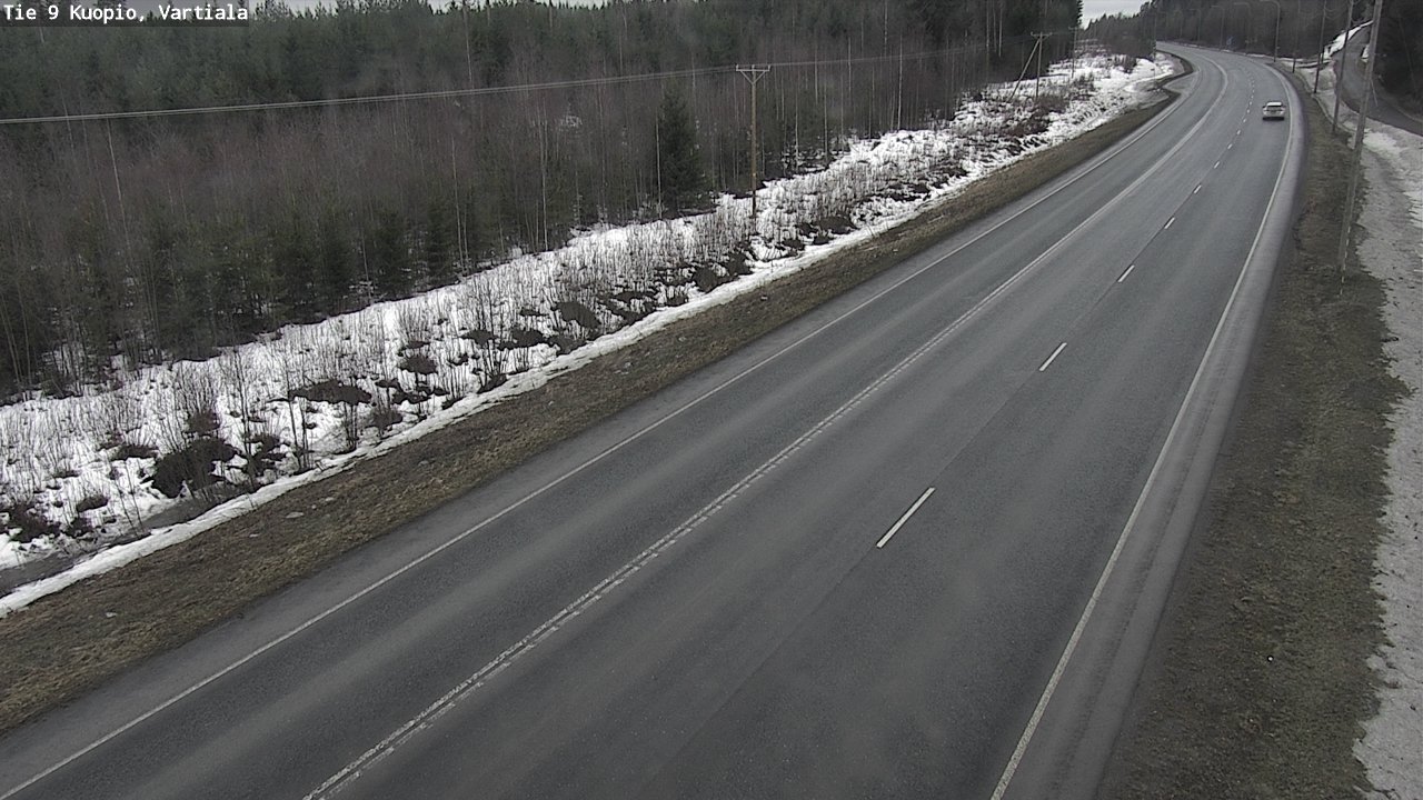 Weather Camera Image Road 9 Kuopio, Vartiala, Kuopio, Pohjois-Savo