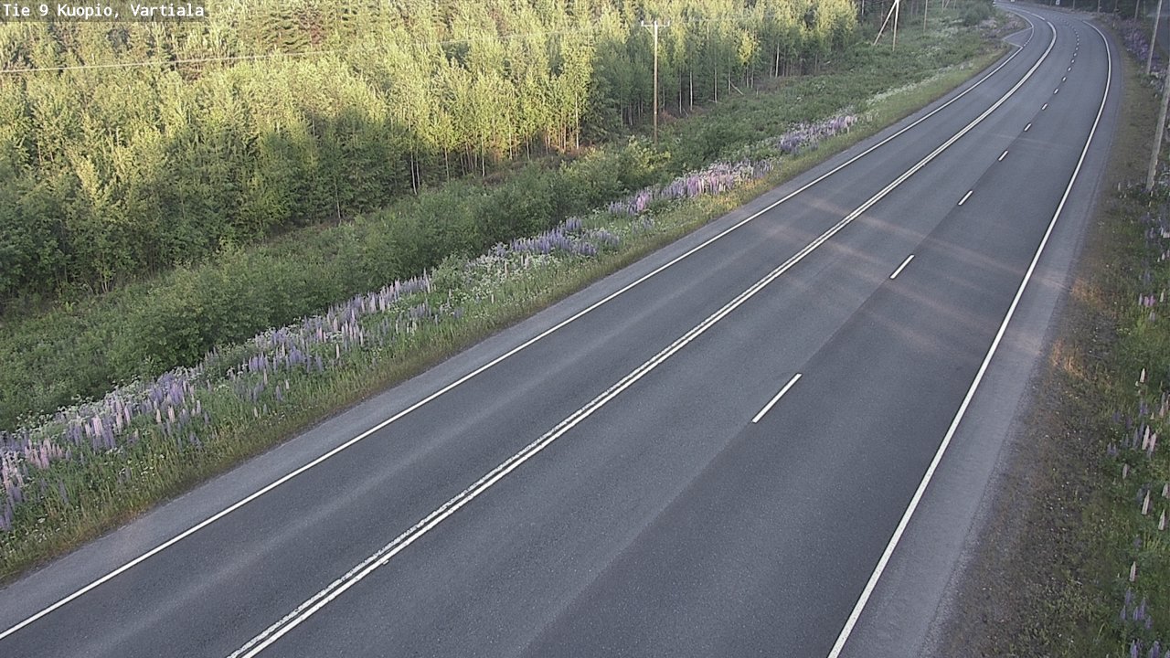 Kelikamerat Kuva Tie 9 Kuopio, Vartiala, Kuopio, Pohjois-Savo