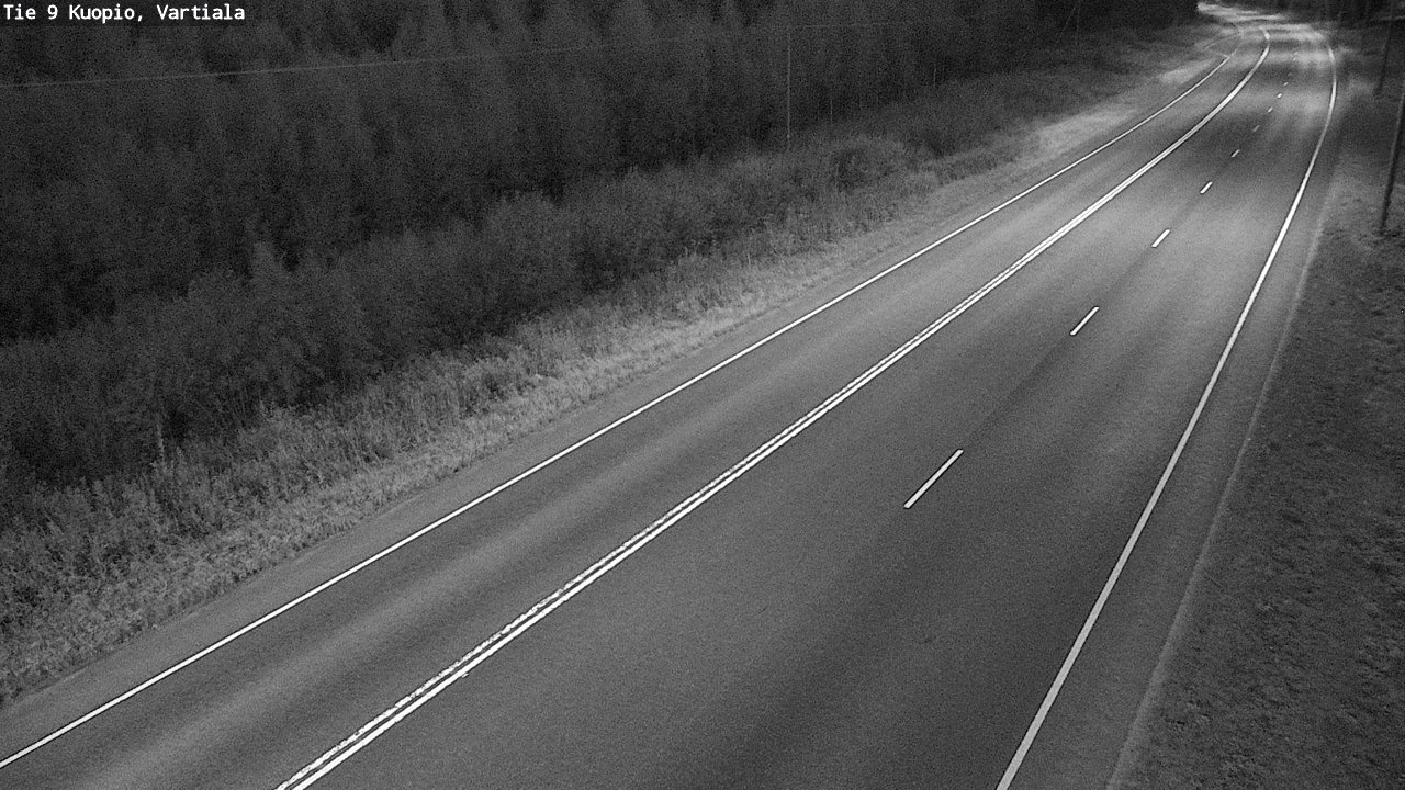 Weather Camera Image Väg 9 Kuopio, Vartiala, Kuopio, Pohjois-Savo