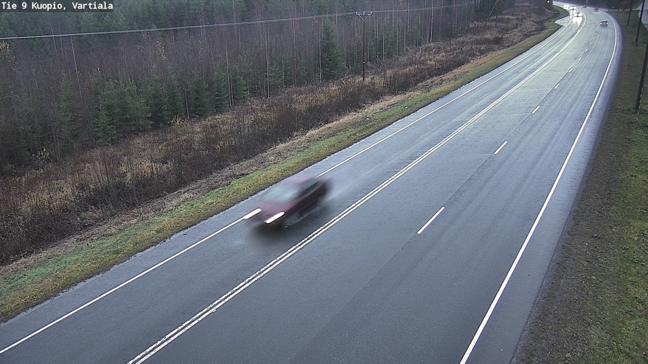 Weather Camera Image Väg 9 Kuopio, Vartiala, Kuopio, Pohjois-Savo