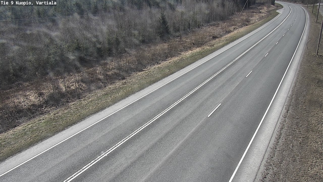 Weather Camera Image Väg 9 Kuopio, Vartiala, Kuopio, Pohjois-Savo