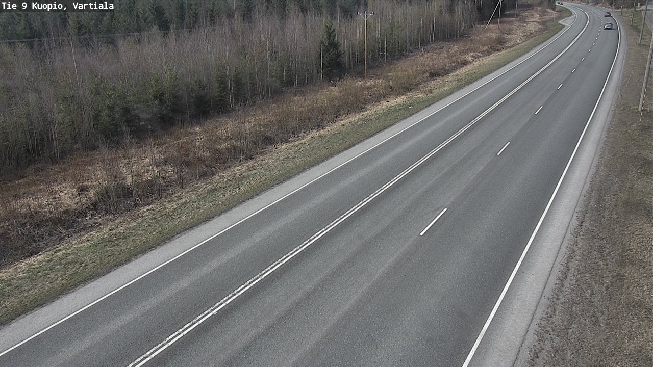 Weather Camera Image Road 9 Kuopio, Vartiala, Kuopio, Pohjois-Savo