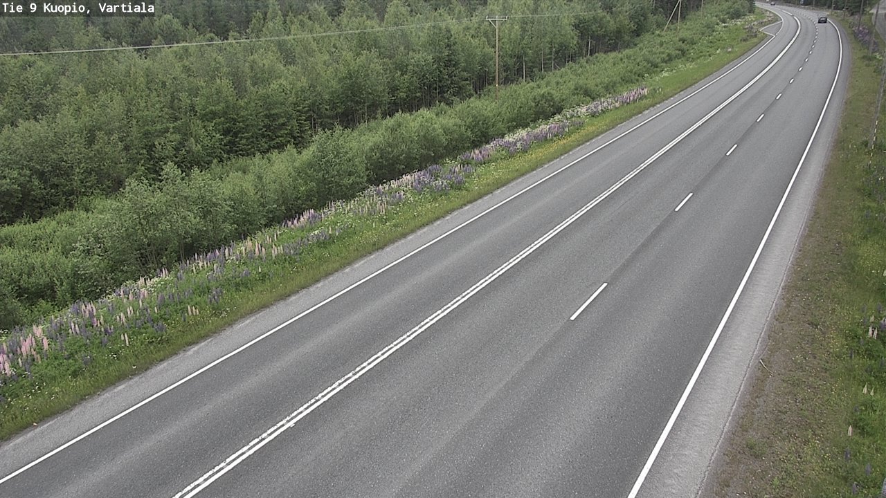 Weather Camera Image Road 9 Kuopio, Vartiala, Kuopio, Pohjois-Savo