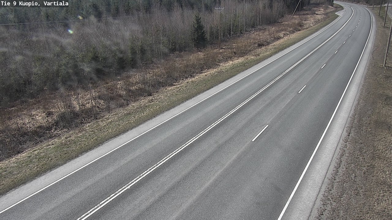 Weather Camera Image Väg 9 Kuopio, Vartiala, Kuopio, Pohjois-Savo