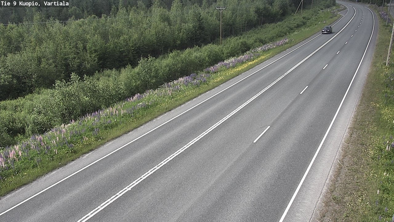 Weather Camera Image Road 9 Kuopio, Vartiala, Kuopio, Pohjois-Savo