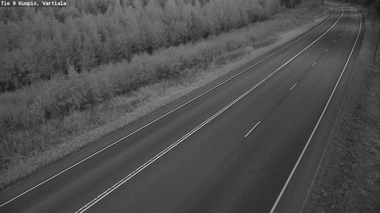 Weather Camera Image Väg 9 Kuopio, Vartiala, Kuopio, Pohjois-Savo