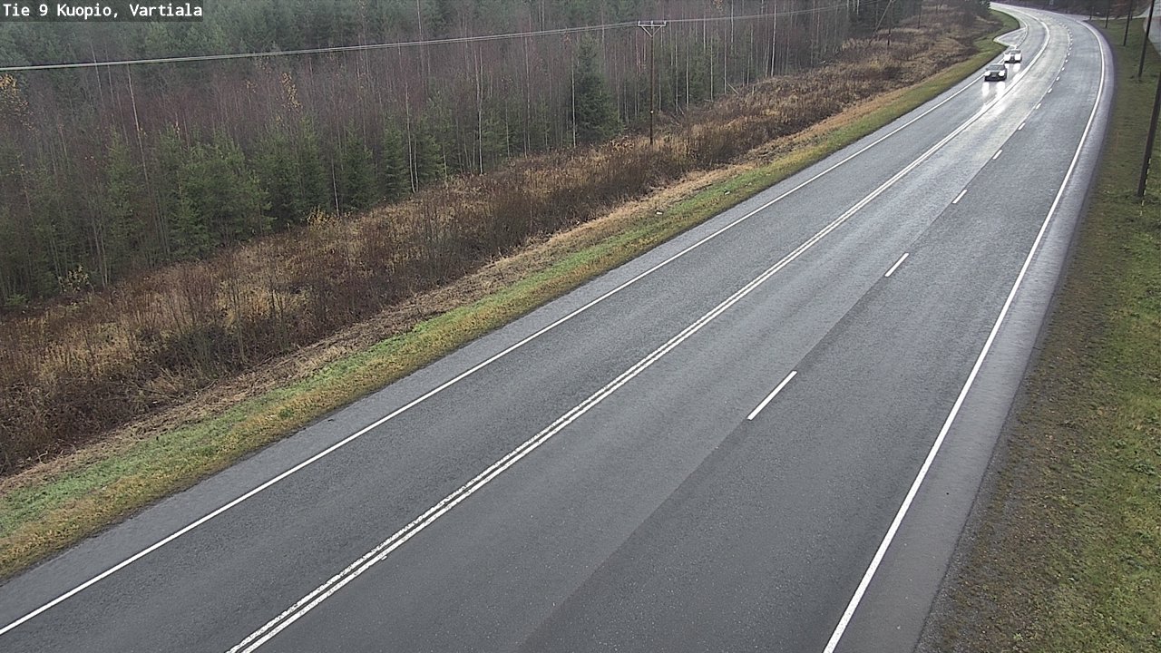 Weather Camera Image Väg 9 Kuopio, Vartiala, Kuopio, Pohjois-Savo