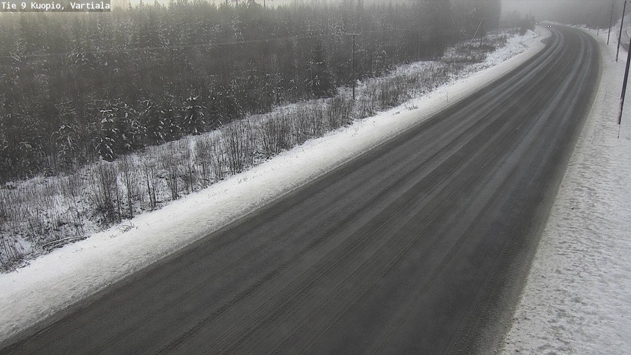 Weather Camera Image Road 9 Kuopio, Vartiala, Kuopio, Pohjois-Savo
