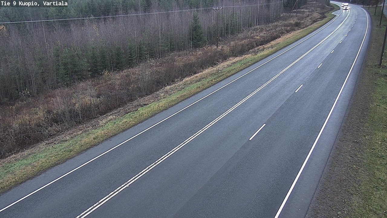 Weather Camera Image Väg 9 Kuopio, Vartiala, Kuopio, Pohjois-Savo