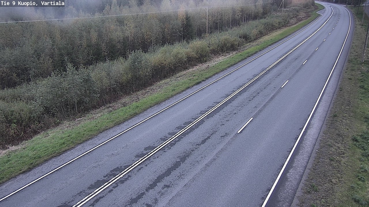 Weather Camera Image Road 9 Kuopio, Vartiala, Kuopio, Pohjois-Savo
