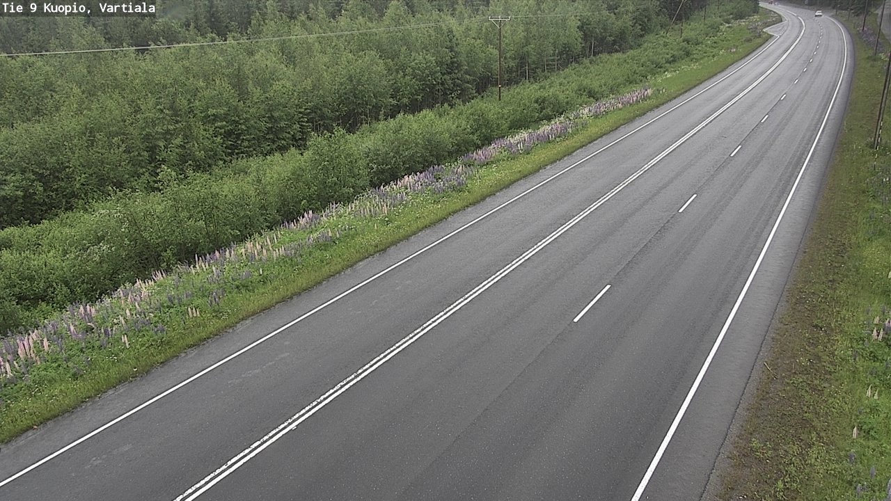 Kelikamerat Kuva Tie 9 Kuopio, Vartiala, Kuopio, Pohjois-Savo
