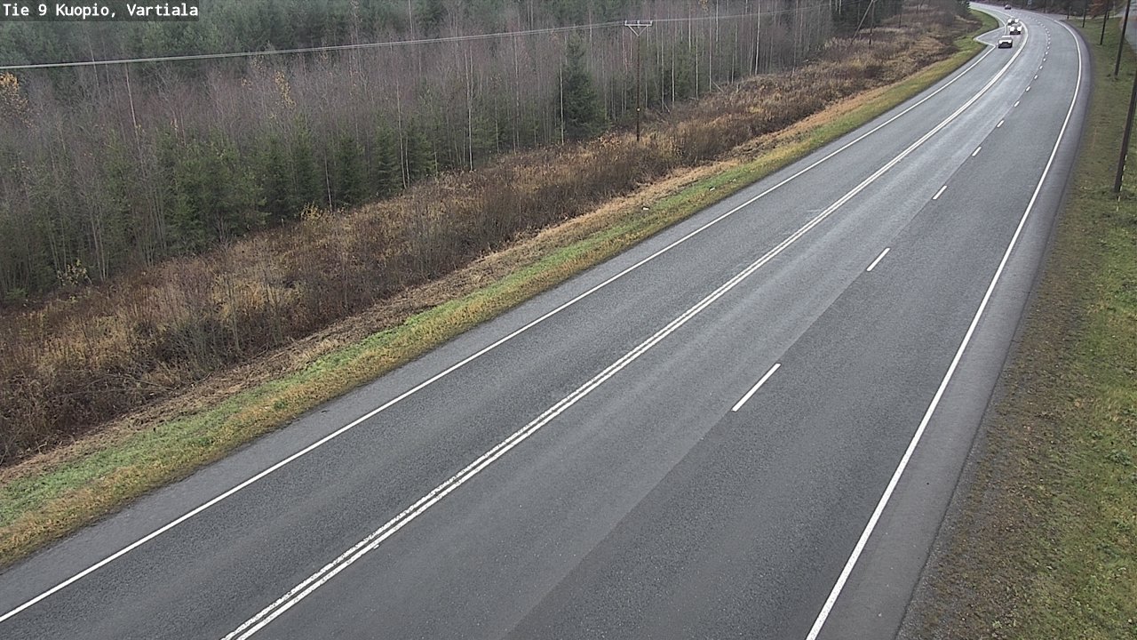 Weather Camera Image Väg 9 Kuopio, Vartiala, Kuopio, Pohjois-Savo
