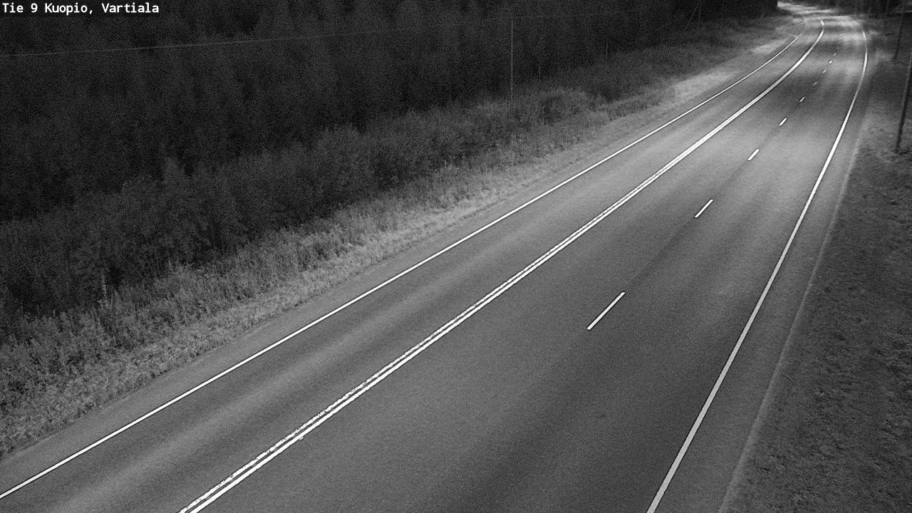 Weather Camera Image Väg 9 Kuopio, Vartiala, Kuopio, Pohjois-Savo