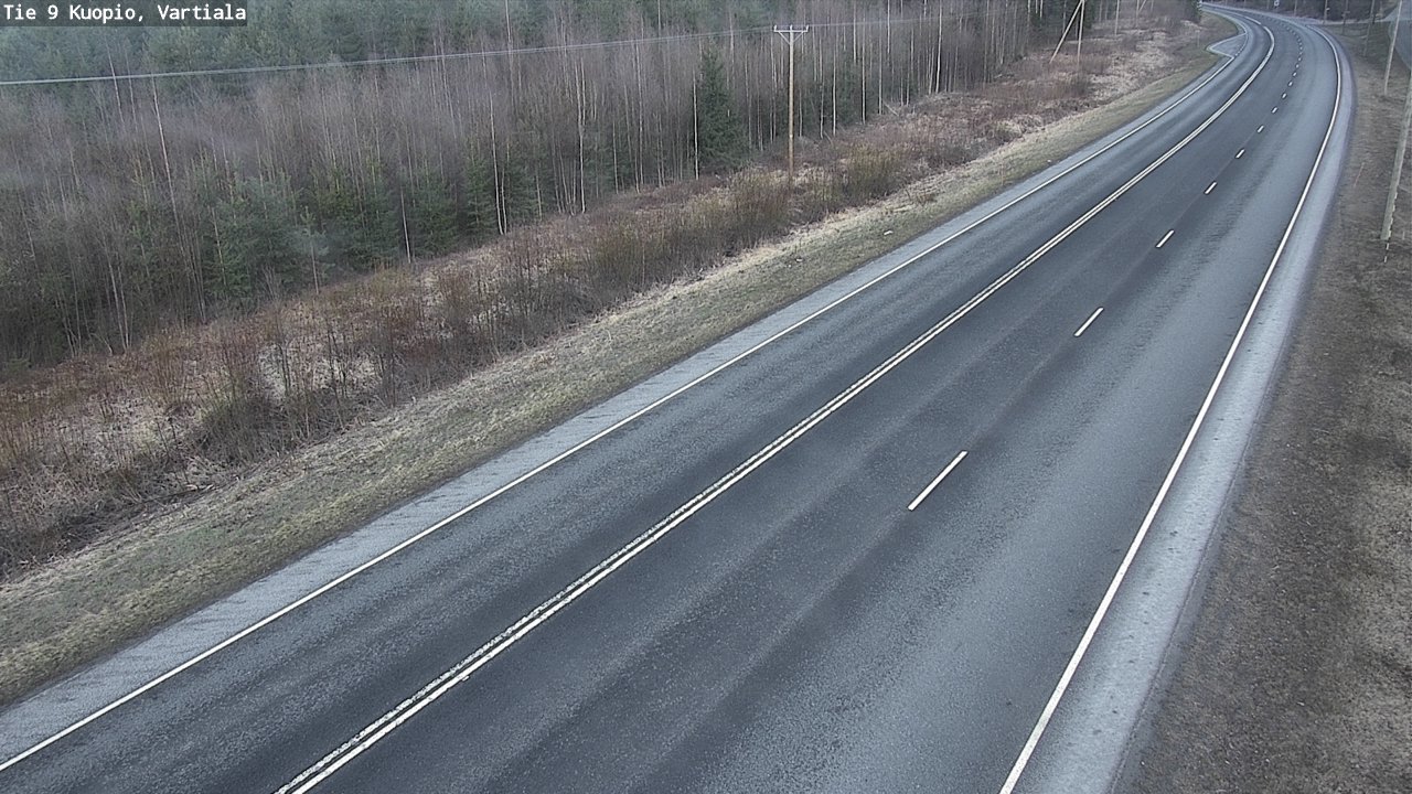 Weather Camera Image Väg 9 Kuopio, Vartiala, Kuopio, Pohjois-Savo