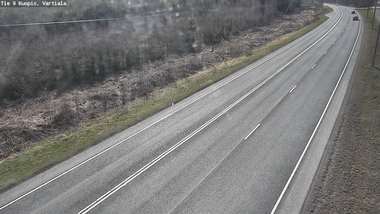 Weather Camera Image Road 9 Kuopio, Vartiala, Kuopio, Pohjois-Savo