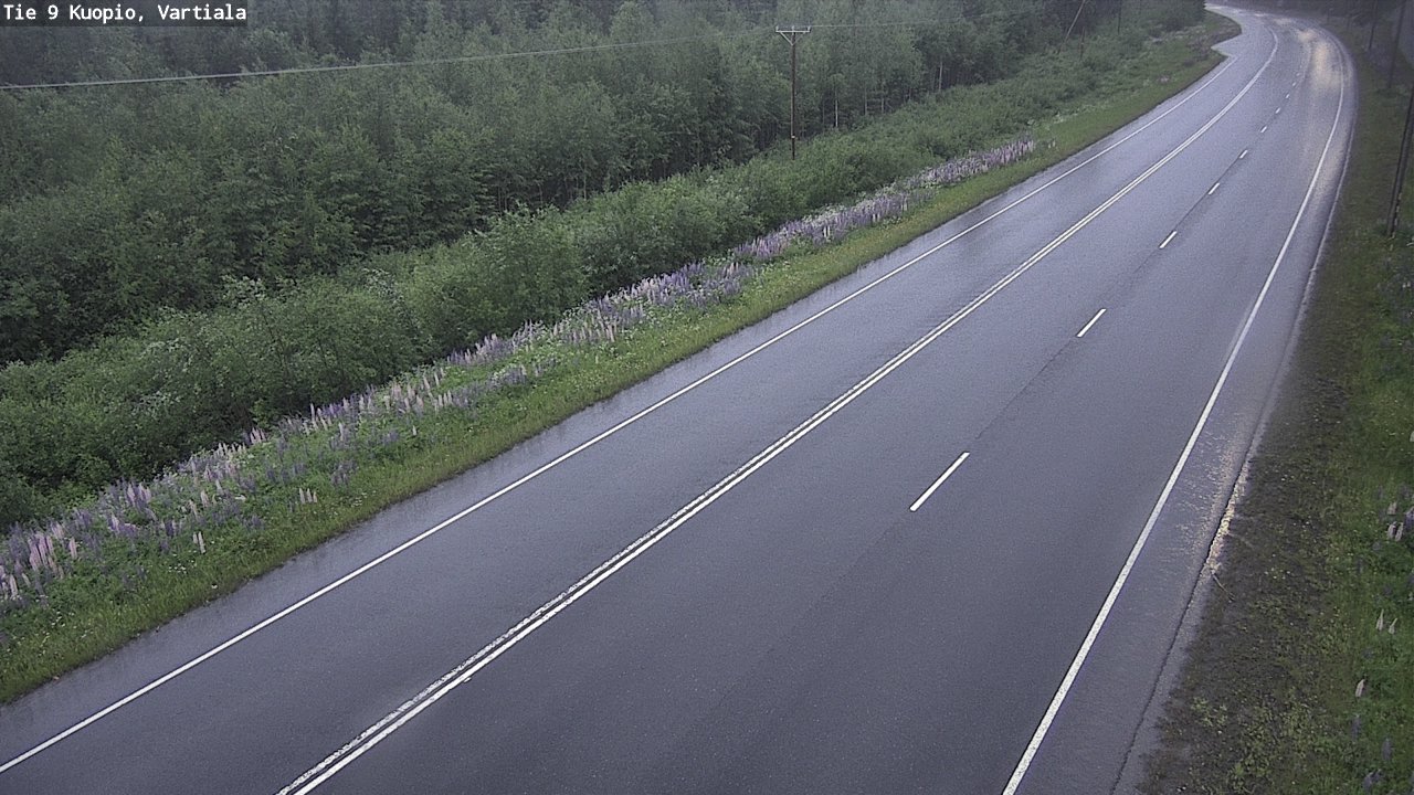 Weather Camera Image Road 9 Kuopio, Vartiala, Kuopio, Pohjois-Savo