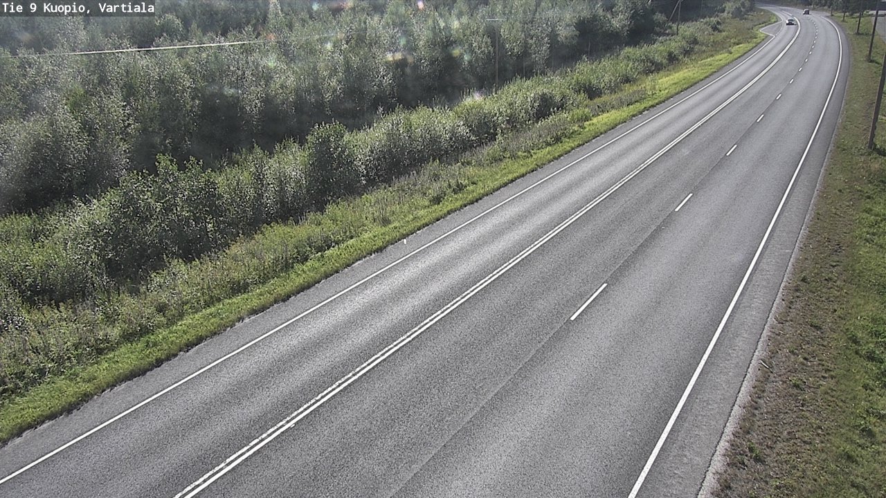 Weather Camera Image Väg 9 Kuopio, Vartiala, Kuopio, Pohjois-Savo