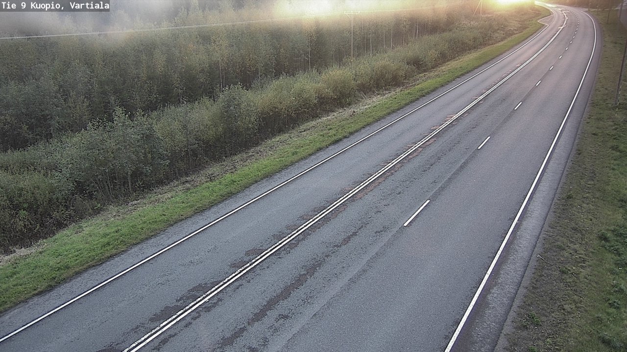 Weather Camera Image Road 9 Kuopio, Vartiala, Kuopio, Pohjois-Savo