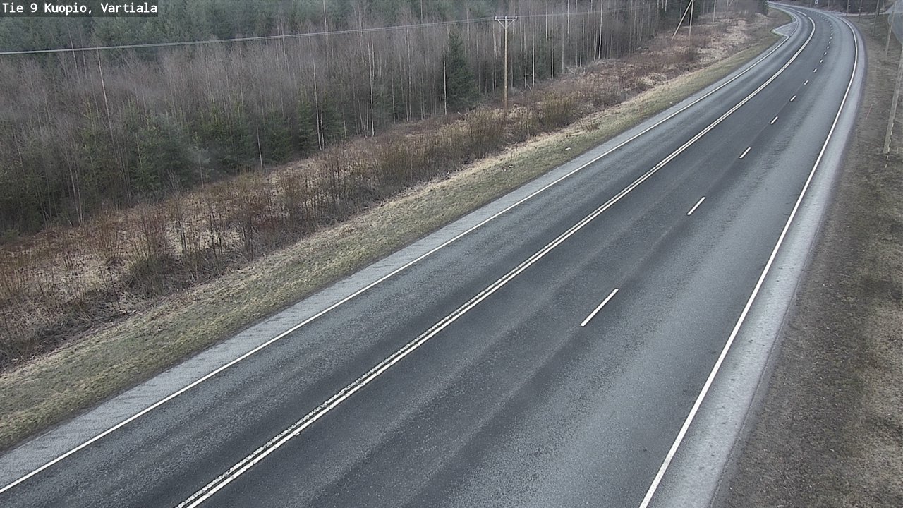 Weather Camera Image Väg 9 Kuopio, Vartiala, Kuopio, Pohjois-Savo