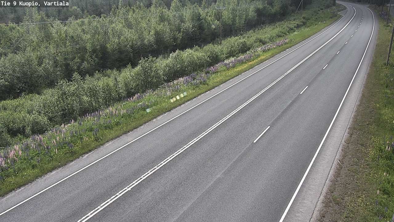 Weather Camera Image Road 9 Kuopio, Vartiala, Kuopio, Pohjois-Savo