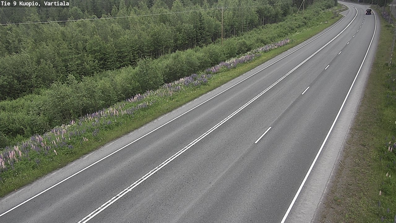 Weather Camera Image Road 9 Kuopio, Vartiala, Kuopio, Pohjois-Savo