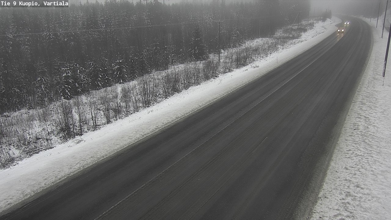 Weather Camera Image Road 9 Kuopio, Vartiala, Kuopio, Pohjois-Savo