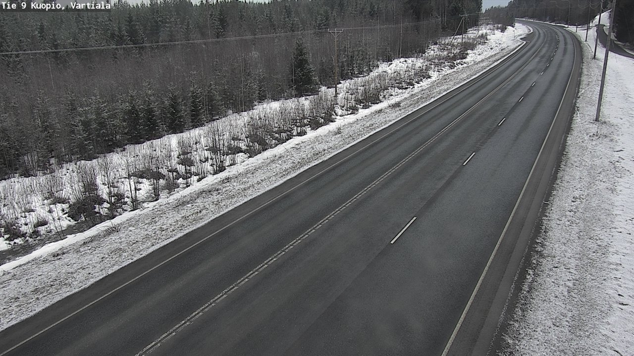 Kelikamerat Kuva Tie 9 Kuopio, Vartiala, Kuopio, Pohjois-Savo