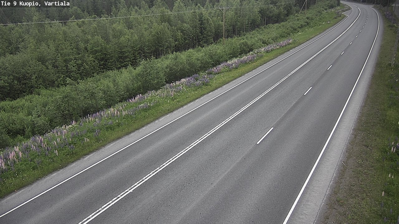 Weather Camera Image Road 9 Kuopio, Vartiala, Kuopio, Pohjois-Savo