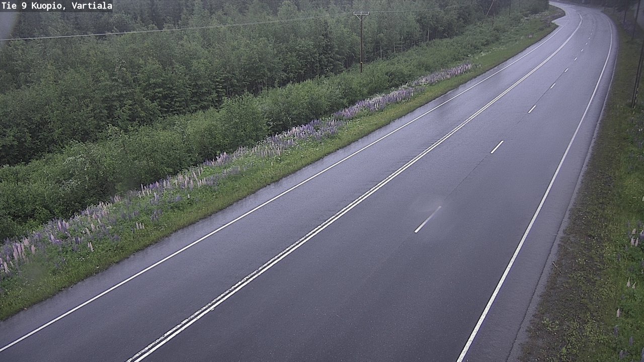 Kelikamerat Kuva Tie 9 Kuopio, Vartiala, Kuopio, Pohjois-Savo