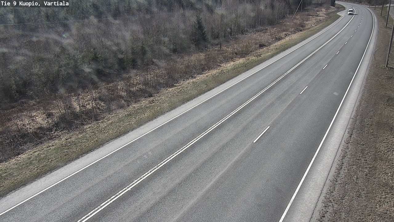 Weather Camera Image Väg 9 Kuopio, Vartiala, Kuopio, Pohjois-Savo