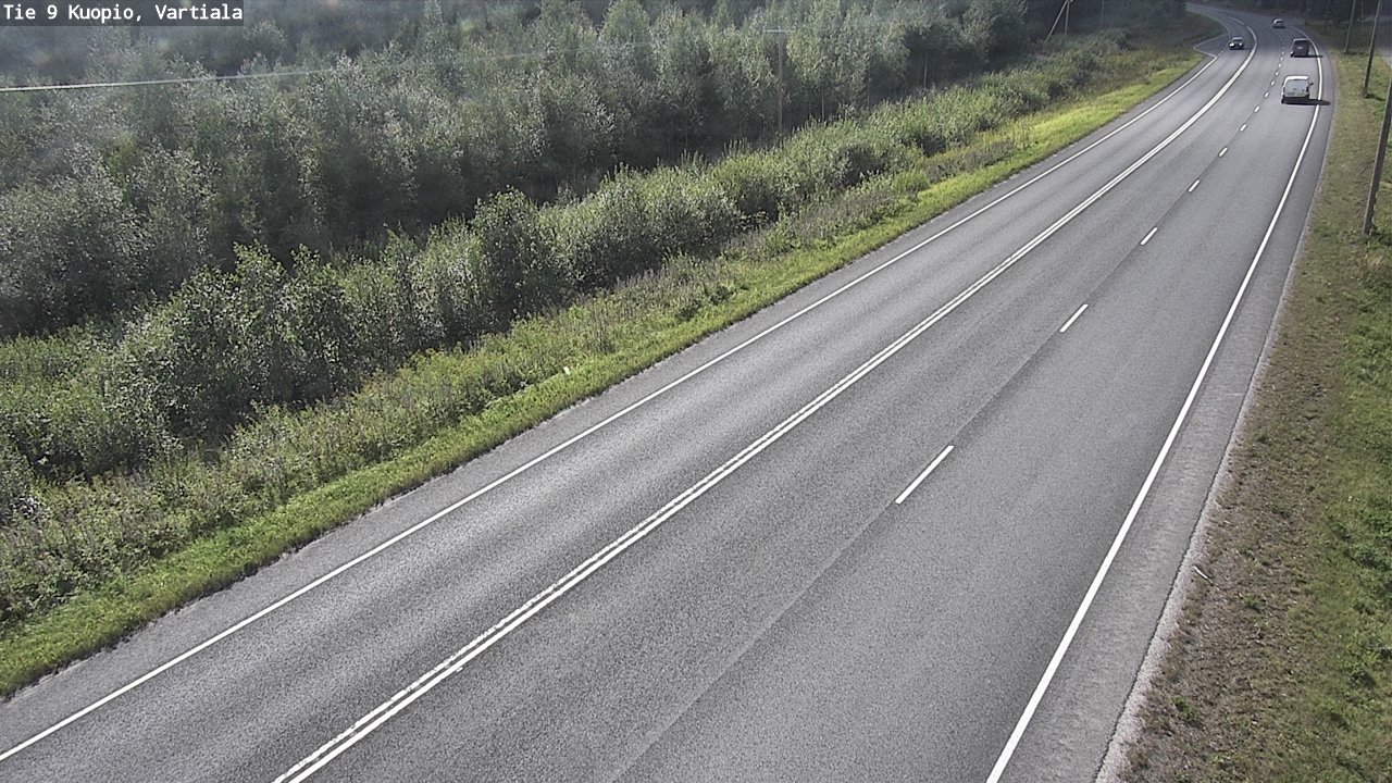 Weather Camera Image Väg 9 Kuopio, Vartiala, Kuopio, Pohjois-Savo