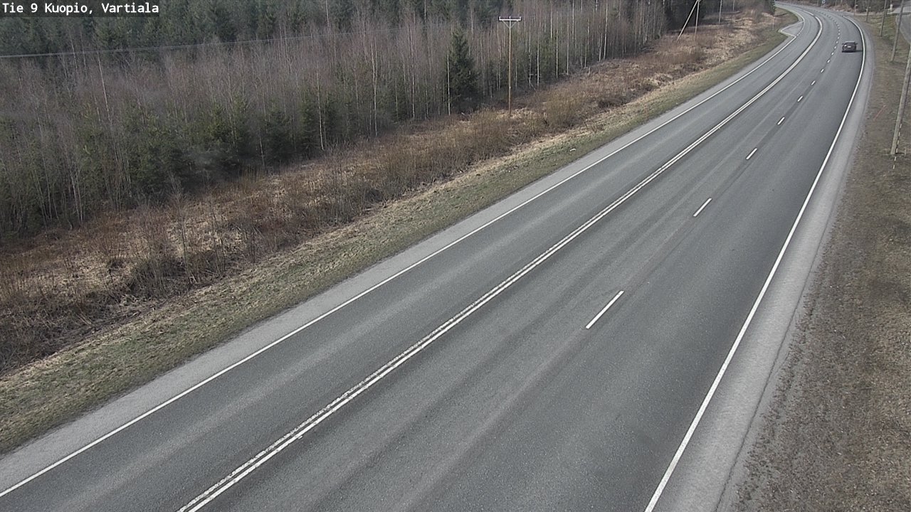 Weather Camera Image Väg 9 Kuopio, Vartiala, Kuopio, Pohjois-Savo