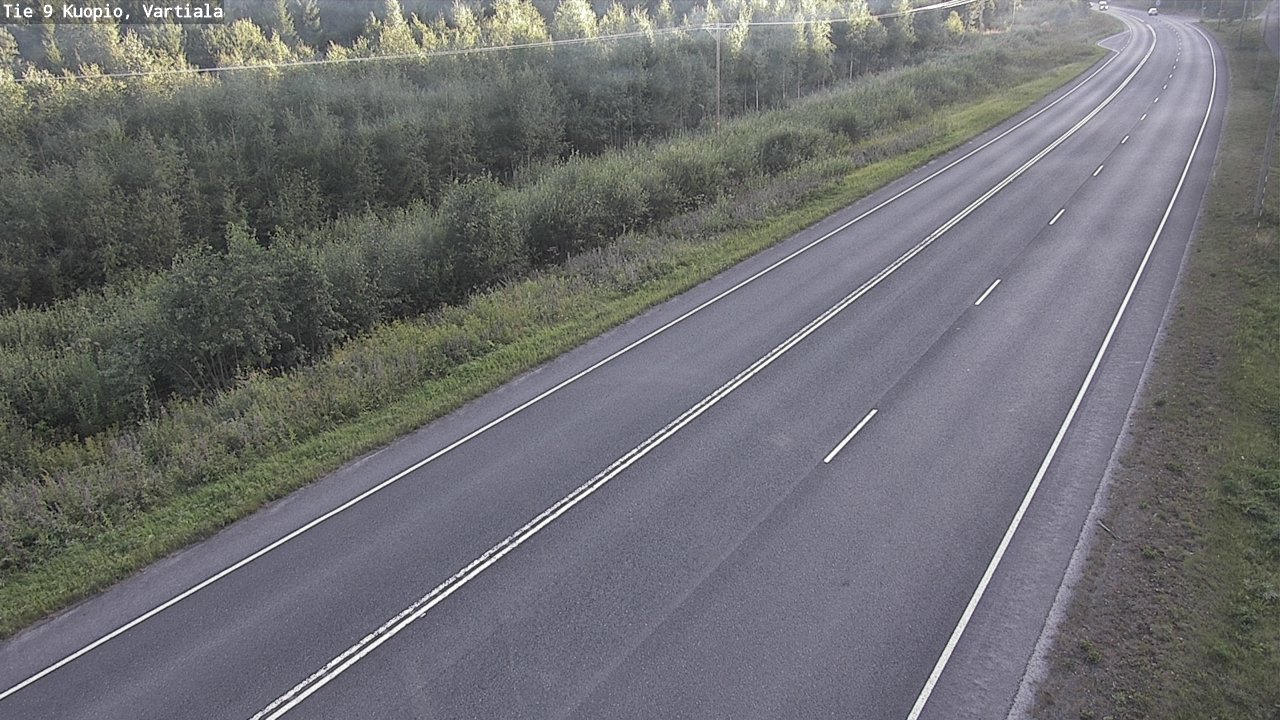 Weather Camera Image Väg 9 Kuopio, Vartiala, Kuopio, Pohjois-Savo