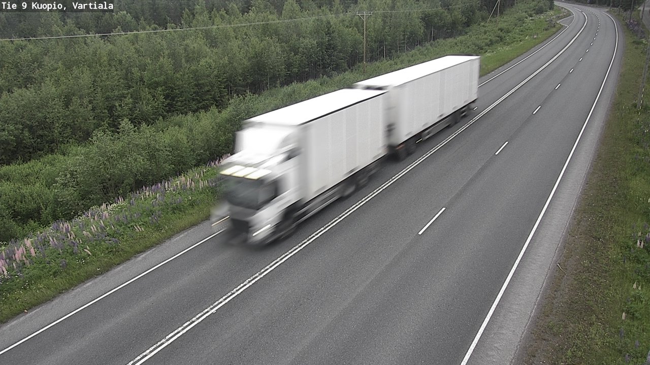 Weather Camera Image Road 9 Kuopio, Vartiala, Kuopio, Pohjois-Savo