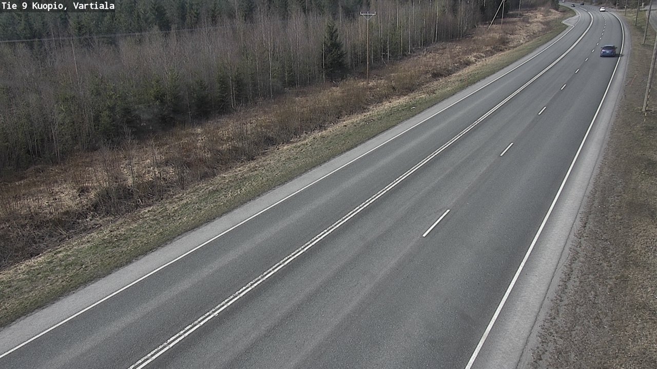 Weather Camera Image Road 9 Kuopio, Vartiala, Kuopio, Pohjois-Savo