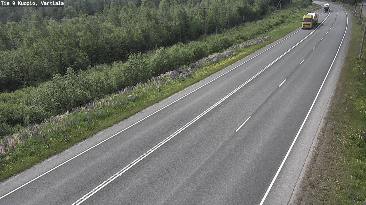 Weather Camera Image Road 9 Kuopio, Vartiala, Kuopio, Pohjois-Savo