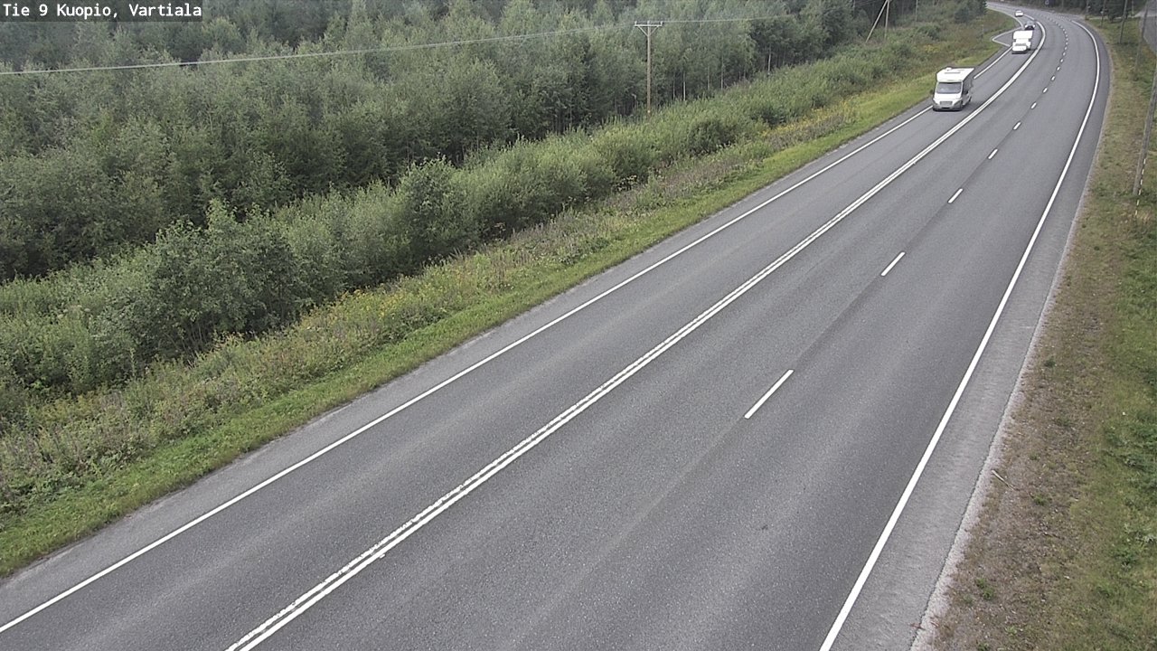 Kelikamerat Kuva Tie 9 Kuopio, Vartiala, Kuopio, Pohjois-Savo