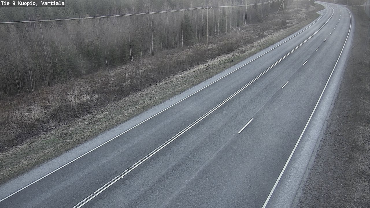 Weather Camera Image Väg 9 Kuopio, Vartiala, Kuopio, Pohjois-Savo