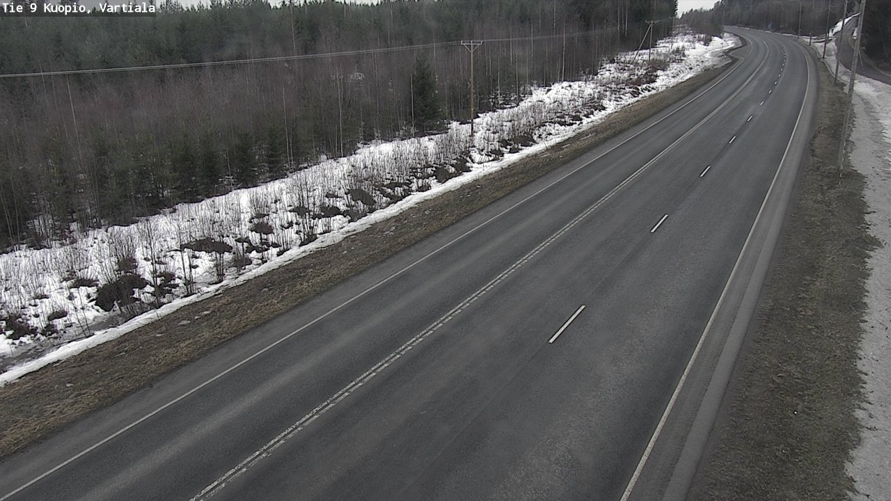 Kelikamerat Kuva Tie 9 Kuopio, Vartiala, Kuopio, Pohjois-Savo